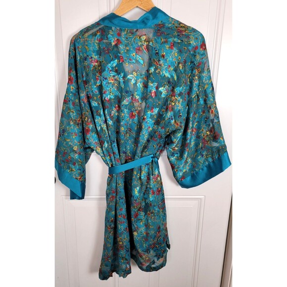 Victoria's Secret Vintage Gold Label Kimono Robe One Size Floral - Picture 6 of 6